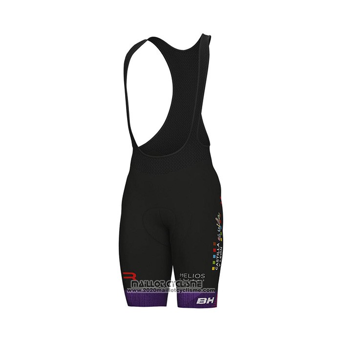 2022 Maillot Cyclisme Burgos Bh Violet Fuchsia Manches Courtes et Cuissard